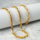 Cadena Rústica para Hombre en Oro Laminado 18K Italiano | Elegante y Resistente