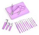 Estuche Set Manicure y Pedicure en Acero Inoxidable | Kit Cortau Portátil