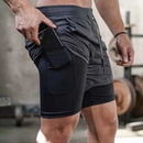 Pantalones Cortos de Compresión 2 en 1 con Bolsillo para Entrenamiento – Compra 2 y Llévate 3